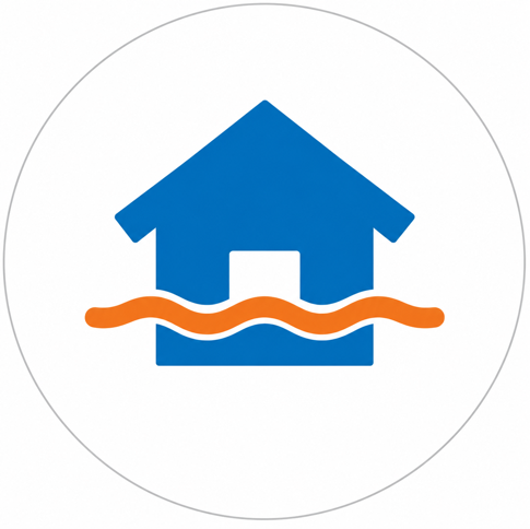 Emergency flooding assistance icon