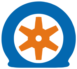Flat tyre assistance icon