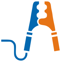Battery jump-start assistance icon